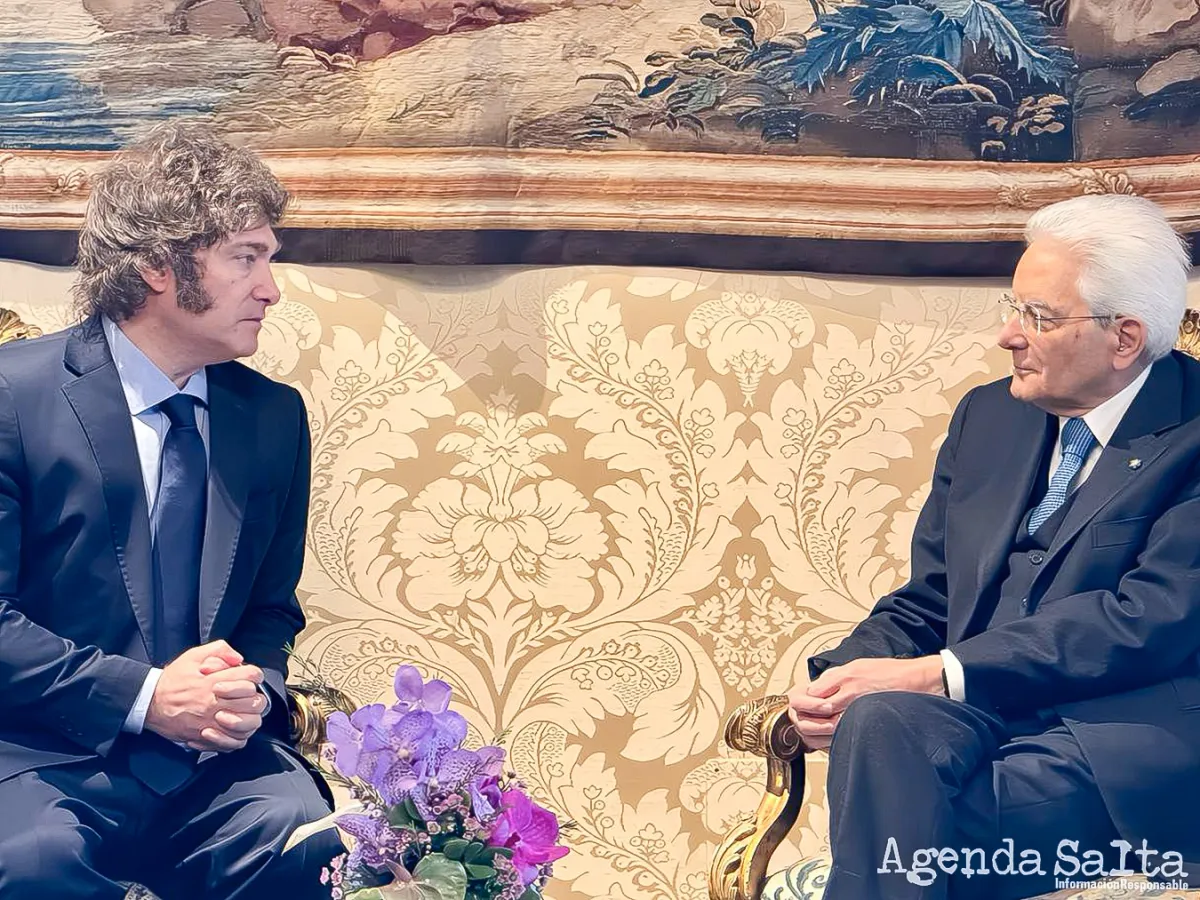 Javier Milei se reunió con el presidente de Italia, Sergio Mattarella