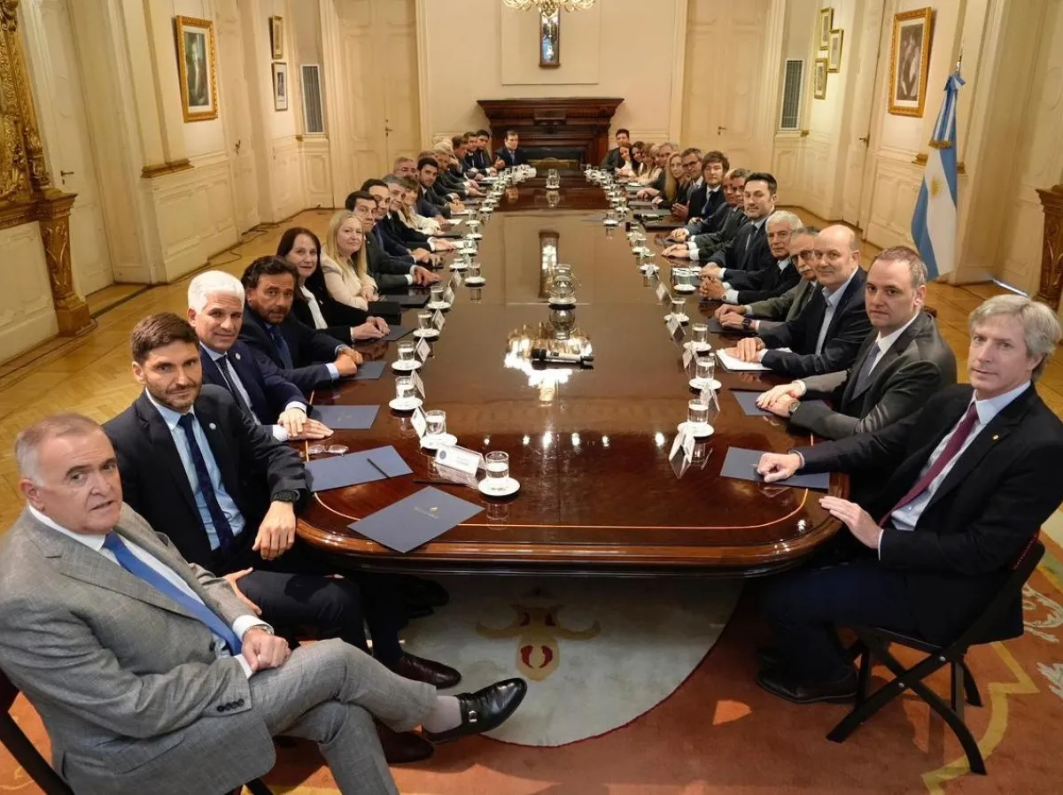 Javier Milei se reunió con los gobernadores en Casa Rosada para acordar reformas