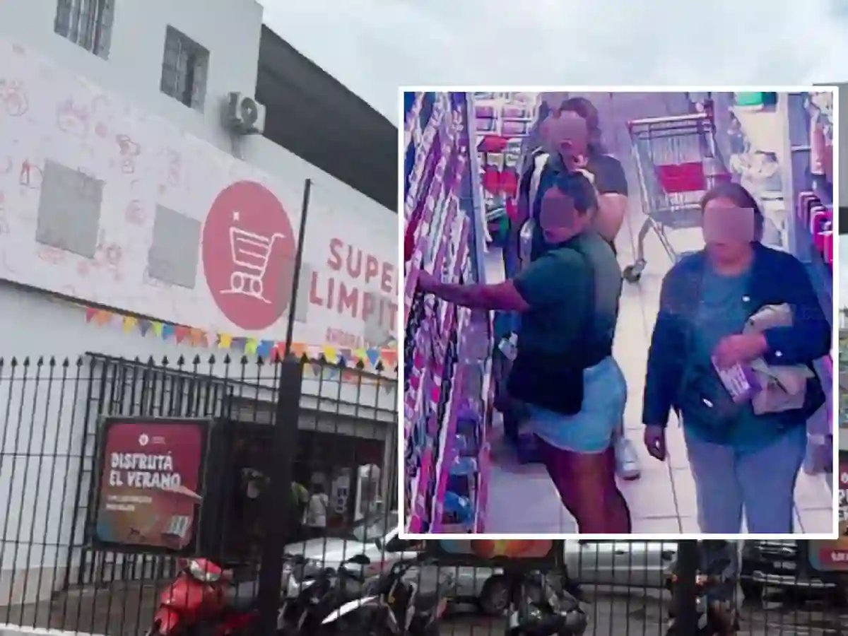 Buscan a la banda de mecheras que robaron un supermercado en barrio Santa Lucia