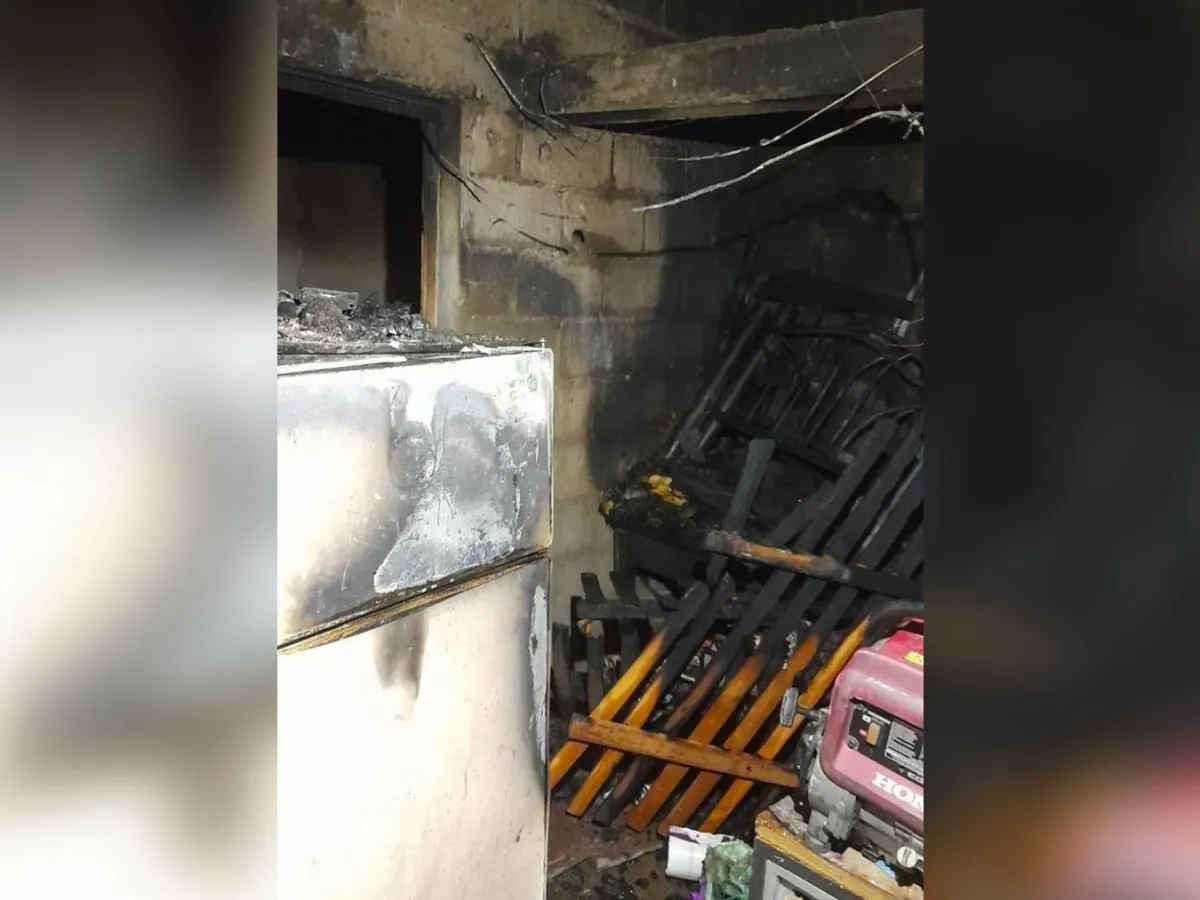 Dos colchones se prendieron fuego