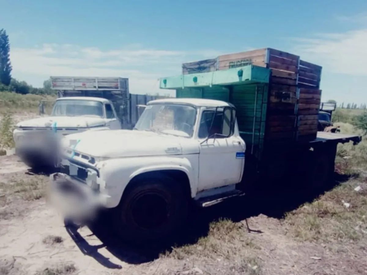 Los vehículos del hombre que fue denunciado por los trabajadores y detenido.