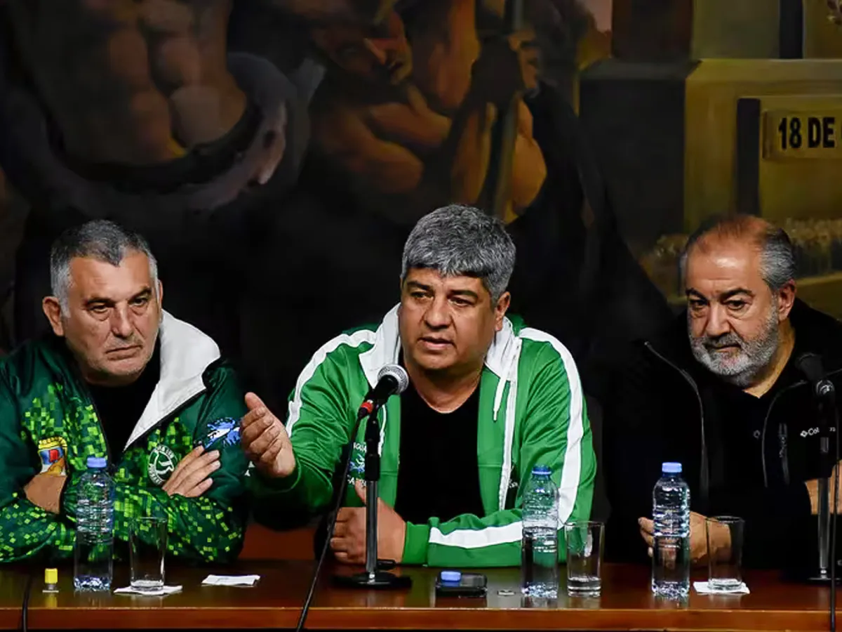 Mario Manrique, Pablo Moyano y Héctor Daer, líderes de la CGT