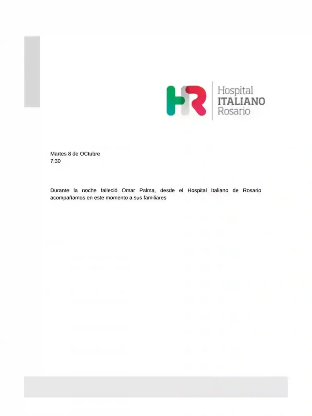 Comunicado Oficial