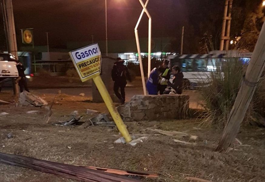 El conductor fue atendido por personal del Samec