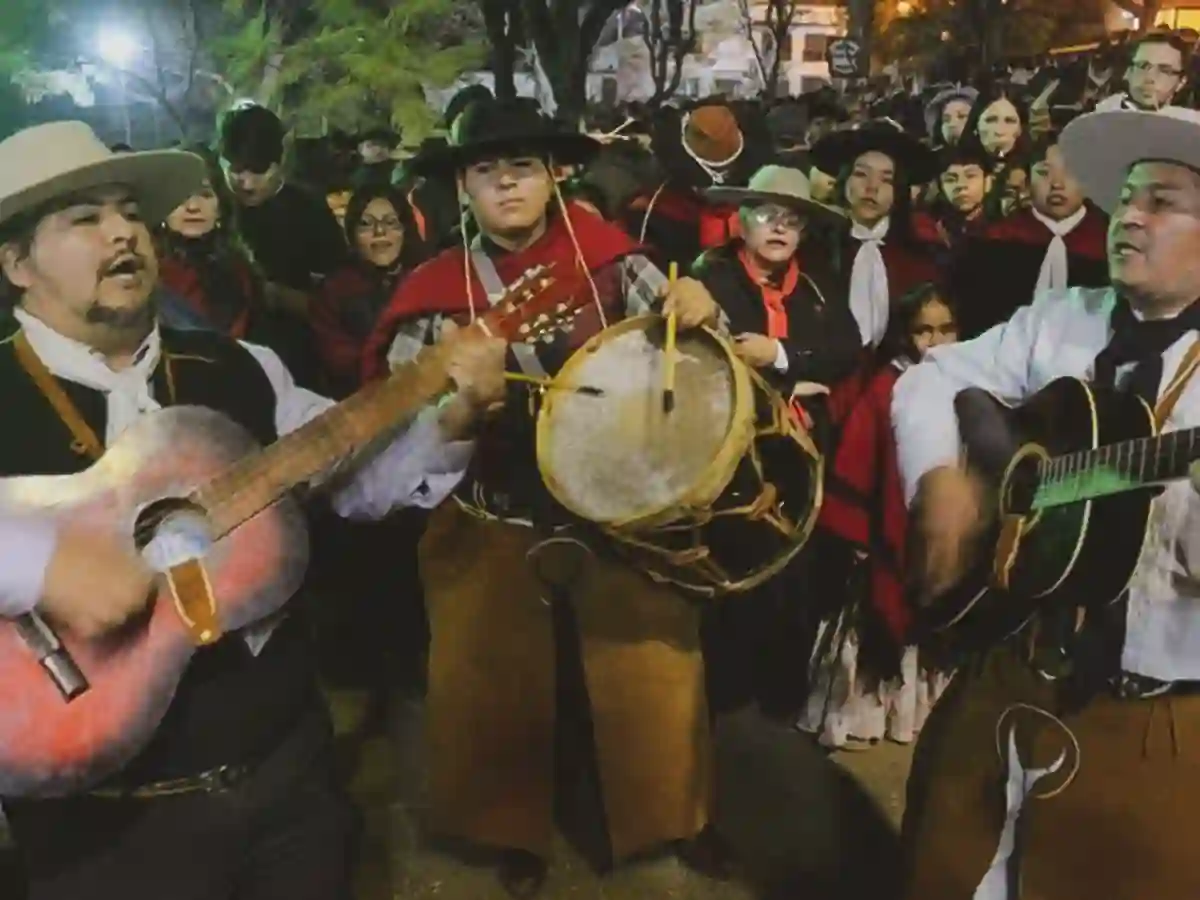 El fogón a pleno, no faltaron el canto y el baile