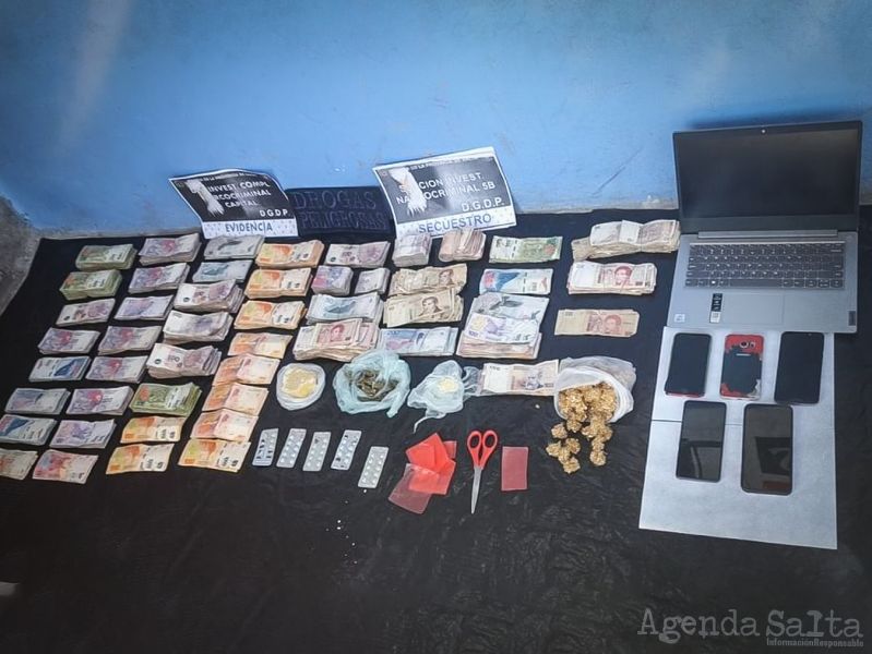 Parte de los elementos secuestrados