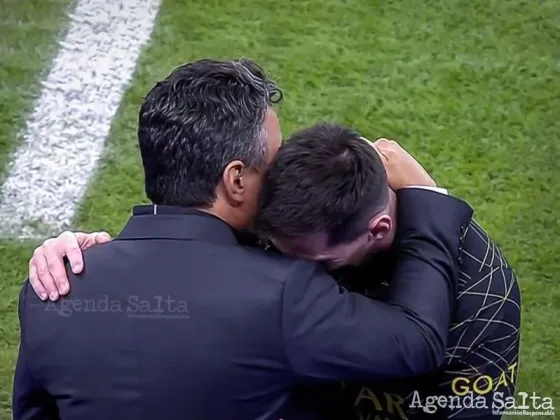 El cálido abrazo de Lionel Messi con Marcelo Gallardo en Riad