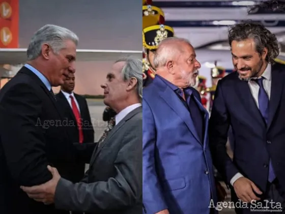 Lula Da Silva y el DICTADOR Miguel Díaz-Canel llegaron a la Argentina