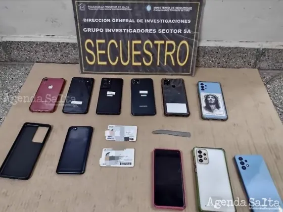 Parte del material secuestrado por efectivos de la Policía de Salta