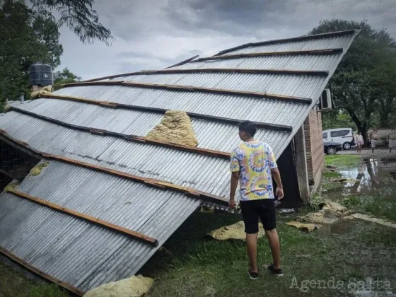 Fuertes ráfagas de viento causaron pánico y destrozos en Campo Santo