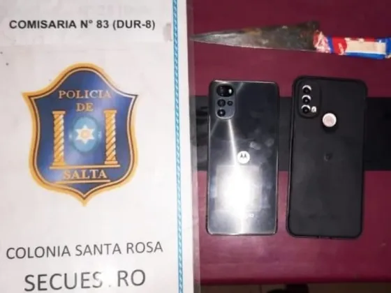 La policía detuvo a un chorro y recuperó dos celulares
