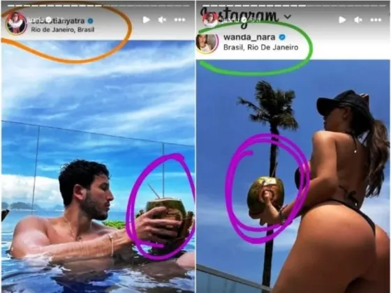 Sebastián Yatra y Wanda Nara encendieron rumores de romance con llamativas coincidencias en sus posteos