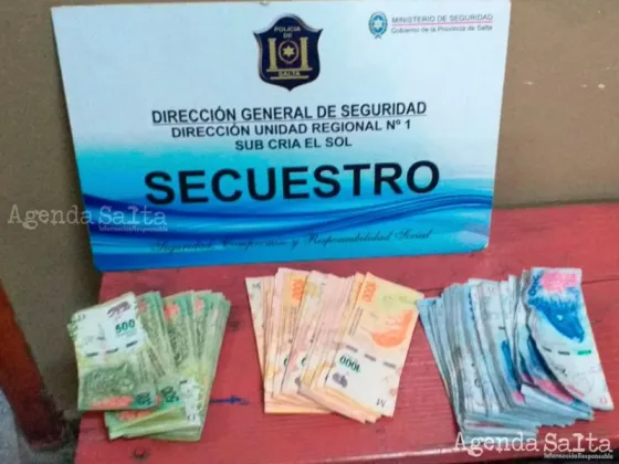 Además, el arrebatador tenía con el una interesante suma de dinero.