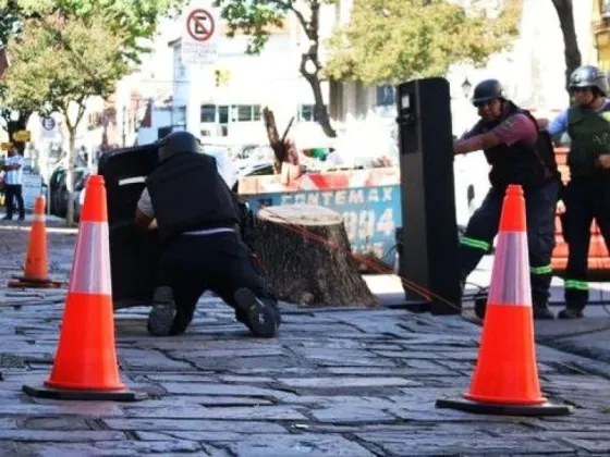 Se activó un protocolo de seguridad en el microcentro por un paquete sospechoso