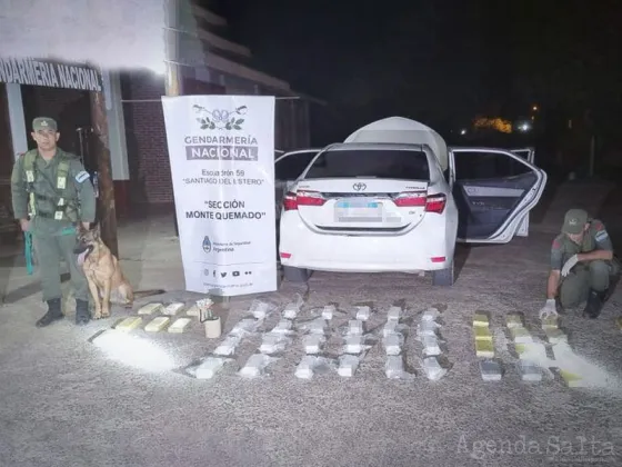 Salieron de Orán con más de 50 kg de cocaína y los descubrió un perro antinarcóticos