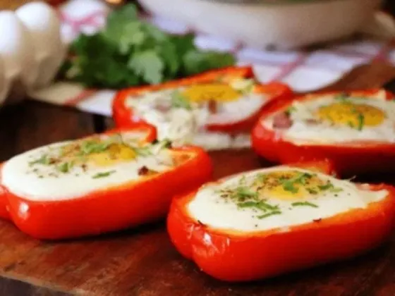 Para acompañar el asado: receta de morrones rellenos a la parrilla