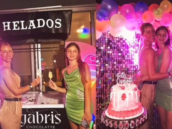 Nicole Neumann organizó una extravagante fiesta para celebrar los 12 años de su hija