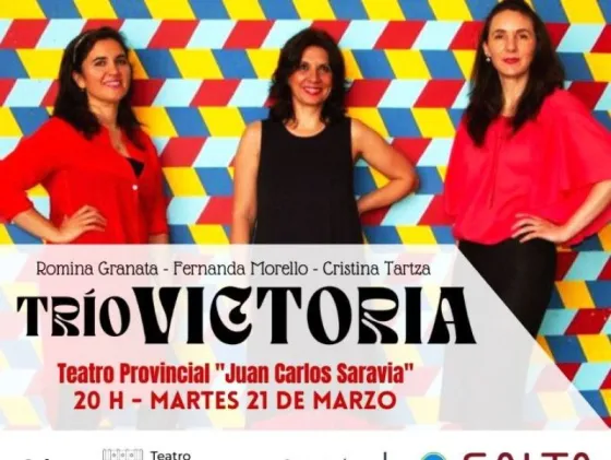 Trío Victoria se presenta en el Teatro Juan Carlos Saravia