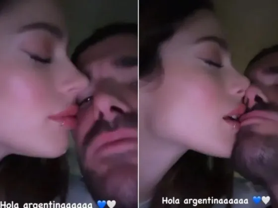 Así fue la llegada de Rodrigo De Paul y Tini Stoessel a la Argentina