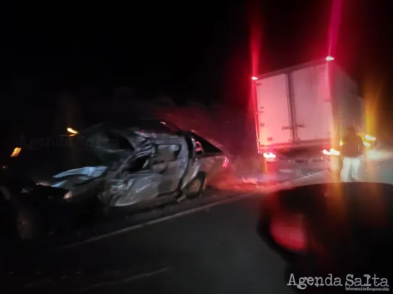 Terrible choque en una ruta salteña