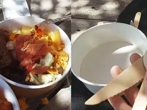Comieron en el restaurante de Narda Lepes, pagaron $12.000 por dos milanesas y no les dieron platos ni cubiertos
