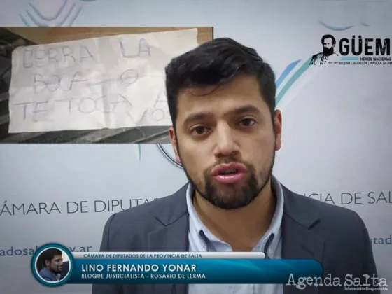 "Cerrá la boca o te toca a vos ": atentaron contra el diputado Lino Yonar