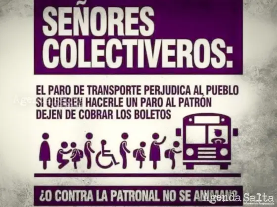 Se viralizó en Salta un duro mensaje contra la UTA: "El paro de transporte perjudica al pueblo"
