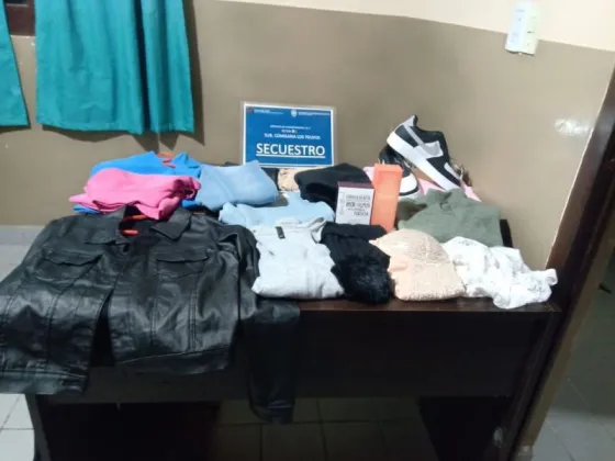 Detuvieron a una salteña por robar indumentaria de un local