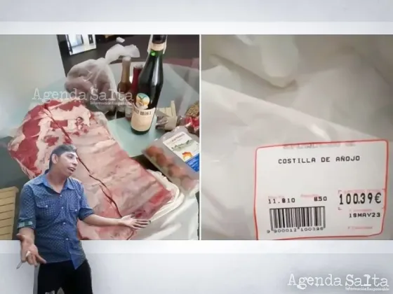 Compró un costillar y un fernet en España y comparó con Argentina: "¿Les parece caro?"