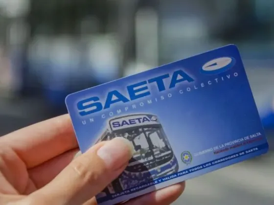 SAETA confirmó la normalidad de la recarga de la tarjeta