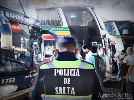 Policías salteños detuvieron a un hombre por golpear a su pareja en un micro de larga distancia