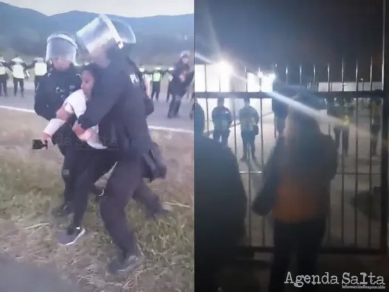 Con imágenes que escandalizan a Salta, la policía detuvo a docentes autoconvocados