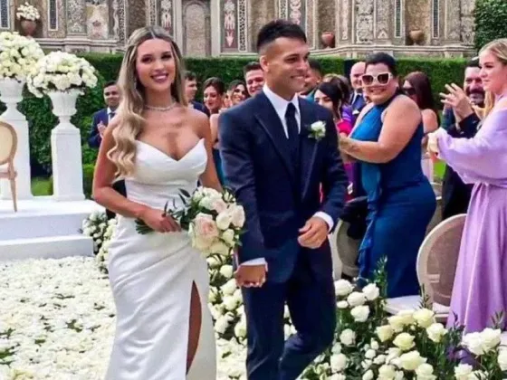 El casamiento de Lautaro Martínez y Agustina Gandolfo por dentro