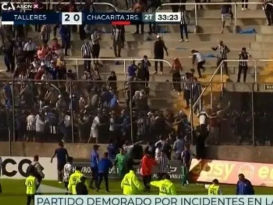Hubo incidentes en la tribuna de Chacarita y el triunfo de Talleres para ser rival de River en la Copa Argentina