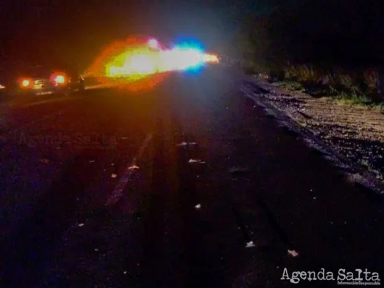 Un motociclista salteño perdió la vida al chocar sobre ruta 34