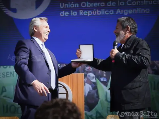 Lo dejaron solo: Alberto Fernández participo de un acto en apoyo a su gestión organizado por la UOCRA