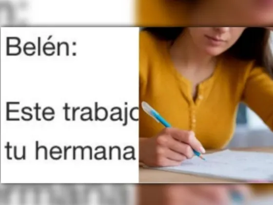 Copió y entregó el mismo trabajo práctico que había hecho su hermana años atrás: la lapidaria respuesta del docente