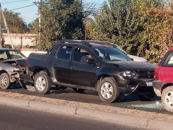 Choque en cadena en la Avda. Ex Combatientes de Malvinas