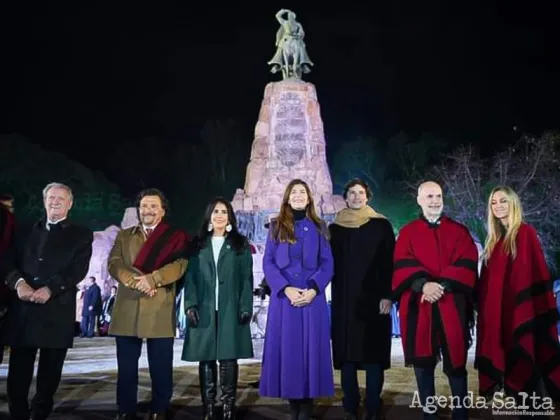 Bettina Romero y Gustavo Sáenz participaron de la Tradicional Guardia Bajo las Estrellas