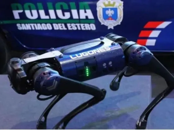 La Policía de Santiago del Estero incorporó un perro robot a su fuerza