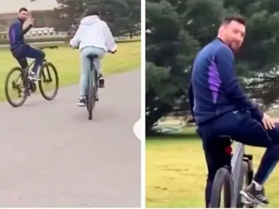[VIDEO] La bicicleteada de los Messi