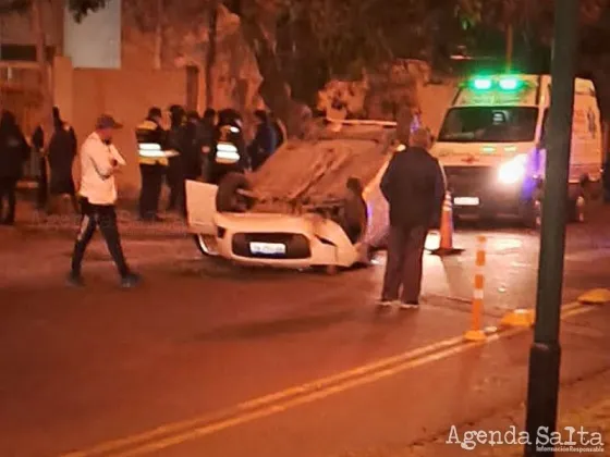 Vuelco y heridos sobre Av. Roberto Romero