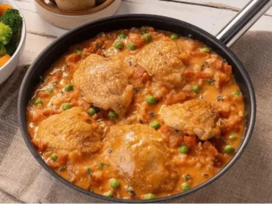 Para batallar contra el frío: increíble receta de pollo a la portuguesa