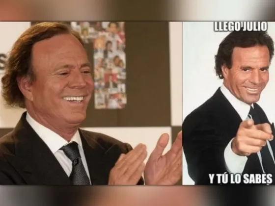 A Julio Iglesias los memes con su cara le parecen divertidos