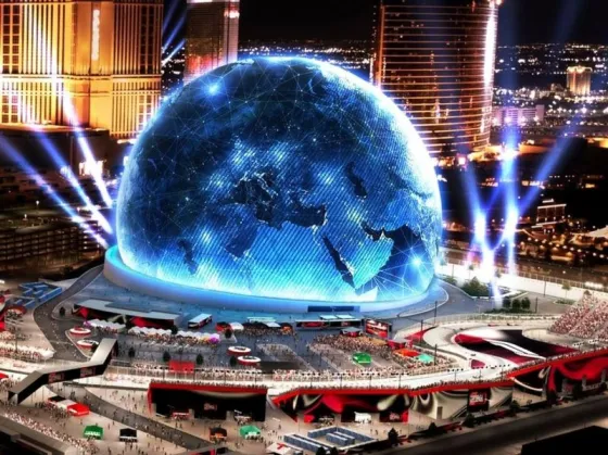 Así es la esfera que está maravillando al mundo en Las Vegas