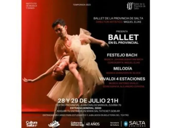 El Ballet de la Provincia se presenta en el teatro Juan Carlos Saravia