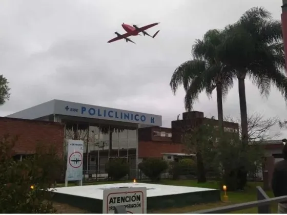 Un hospital utiliza drones para trasladar leche materna