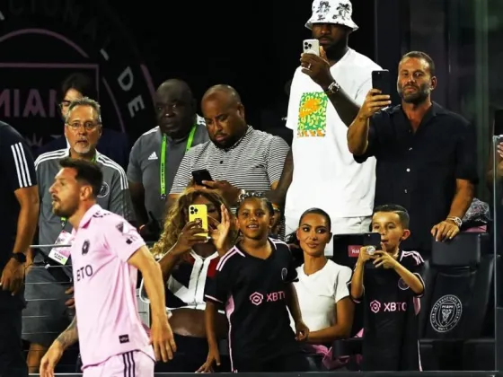 Las perlitas del debut de Messi: la reacción de Serena Williams, el gesto con el hijo de Kardashian