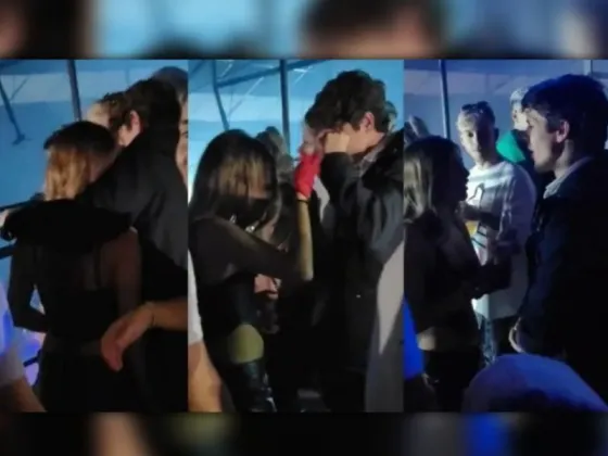Julieta Poggio y Marcos Ginocchio fueron vistos muy cerca en un boliche