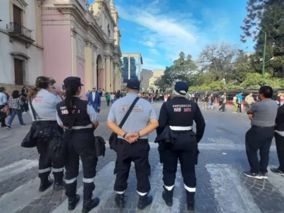 Hubo un exitoso operativo de tránsito por la entronización de las imágenes del Milagro